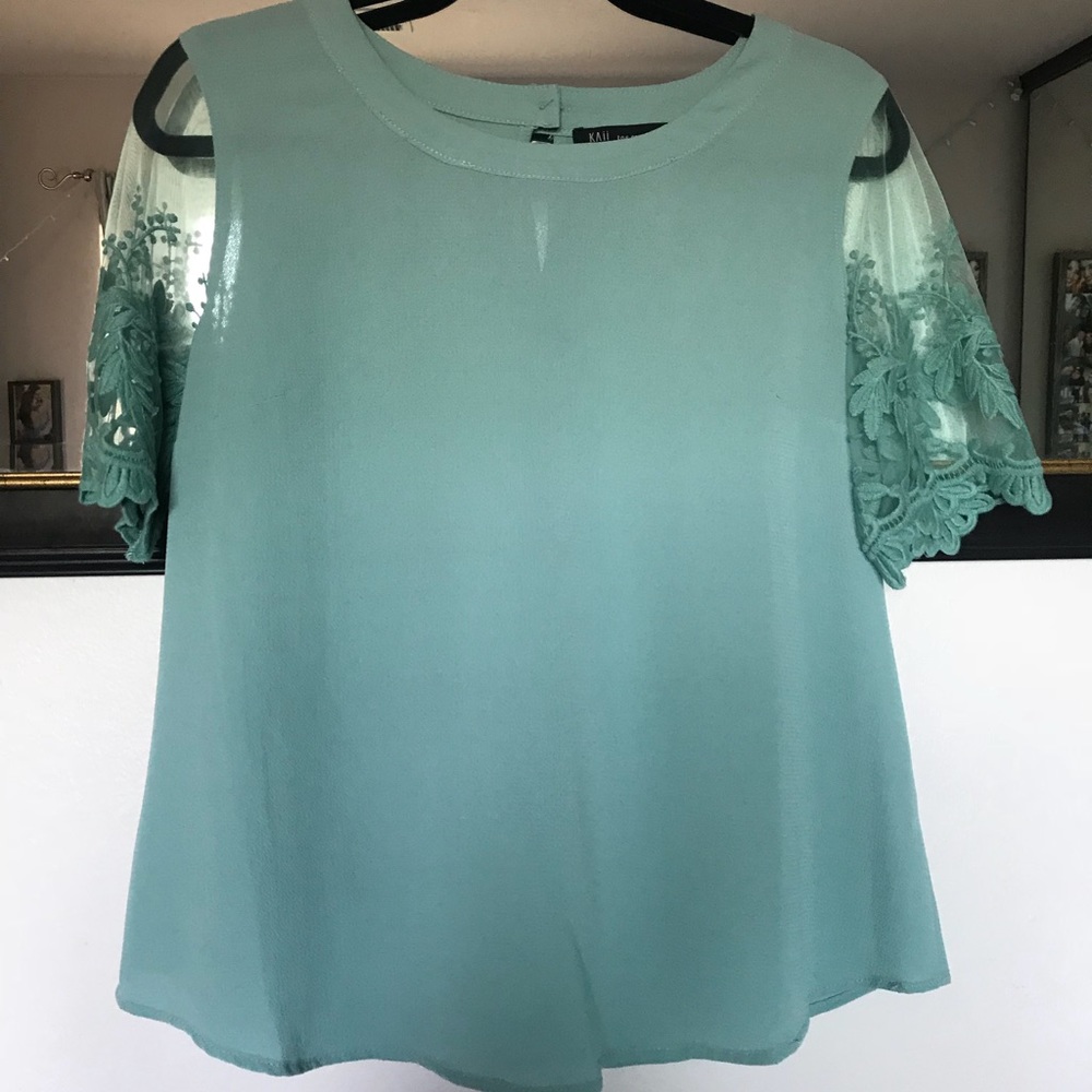 ✨ Kaii Los Angeles Mint Blue/Green Top ✨